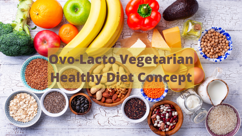 Ovo-Lacto Vegetarian Healthy Diet Concept