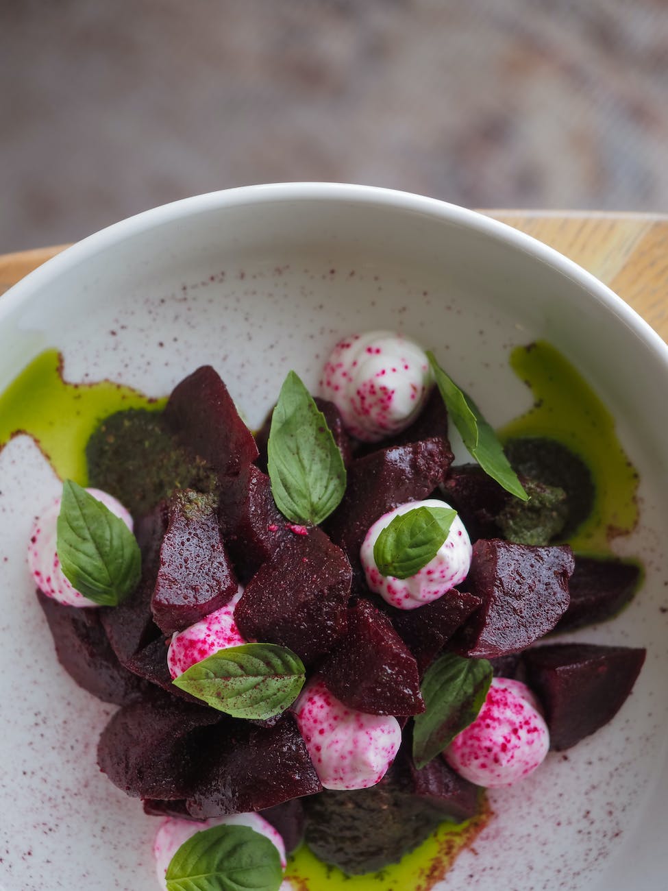 photo of a dish with beets