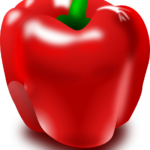 What is the Nutrition in Raw Red Peppers?