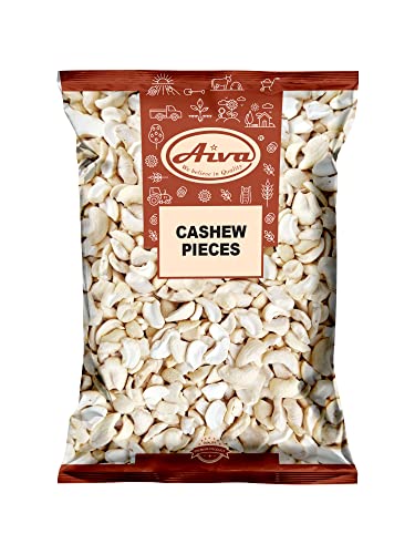 AIVA - Cashew Pieces Raw Premium Grade Quality, 5 lb (PACKAGE MAY VARY)