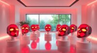 red led mask therapy