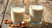 almond vs oat water