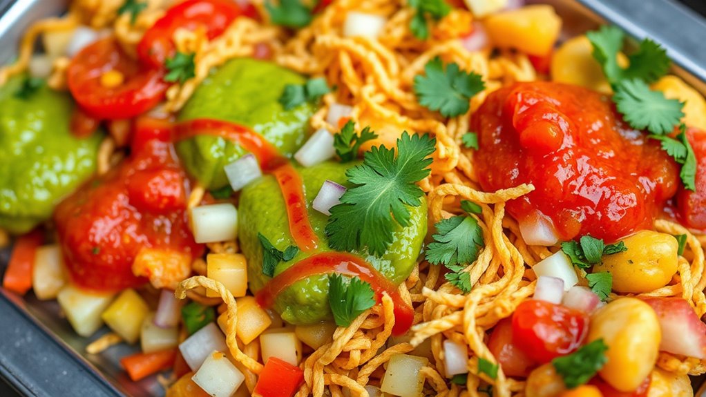 authentic colorful street snack