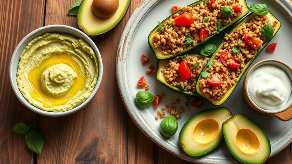avocado enhances vegetarian dishes