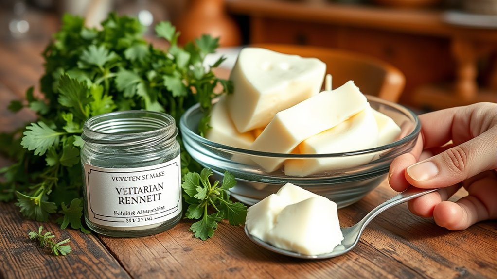 cheese fermentation with vegetarian rennet
