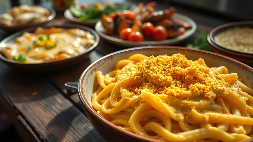 cheesy flavor from nutritional yeast