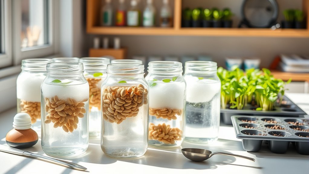 clean seeds and equipment