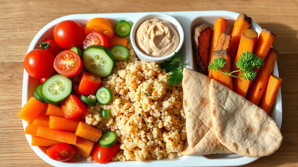 colorful veggie wraps smoothies