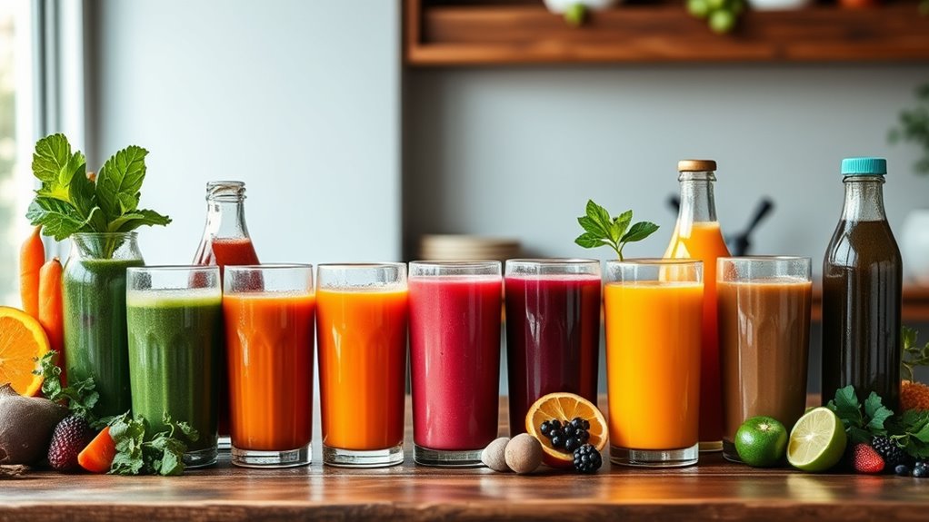diverse juices ensure nutrient variety