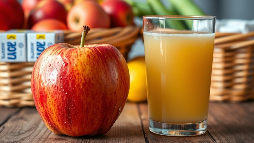 fruits versus juice storage