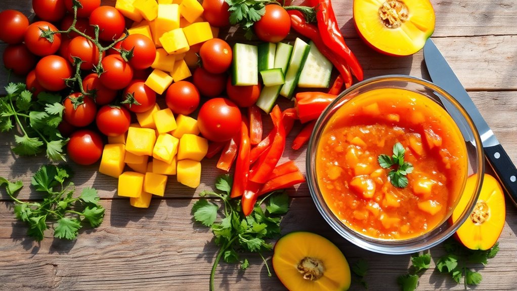 gather vibrant seasonal fresh produce