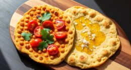 gluten free chickpea flatbread variations
