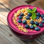 healthy berry beet bowl