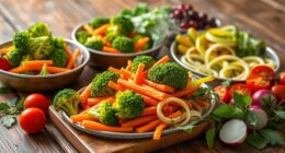 incorporating lightly steamed foods