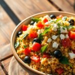 mediterranean quinoa pilaf