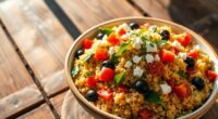 mediterranean quinoa pilaf
