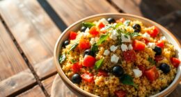 mediterranean quinoa pilaf