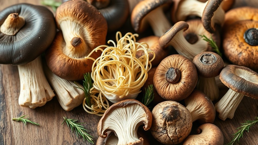 mushroom varieties enrich winter dishes