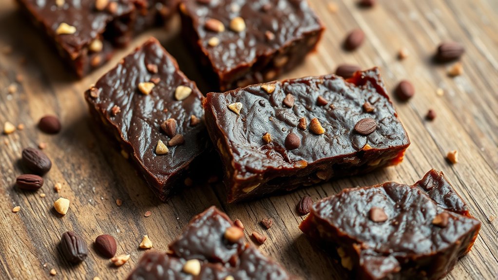 natural chocolate date bars