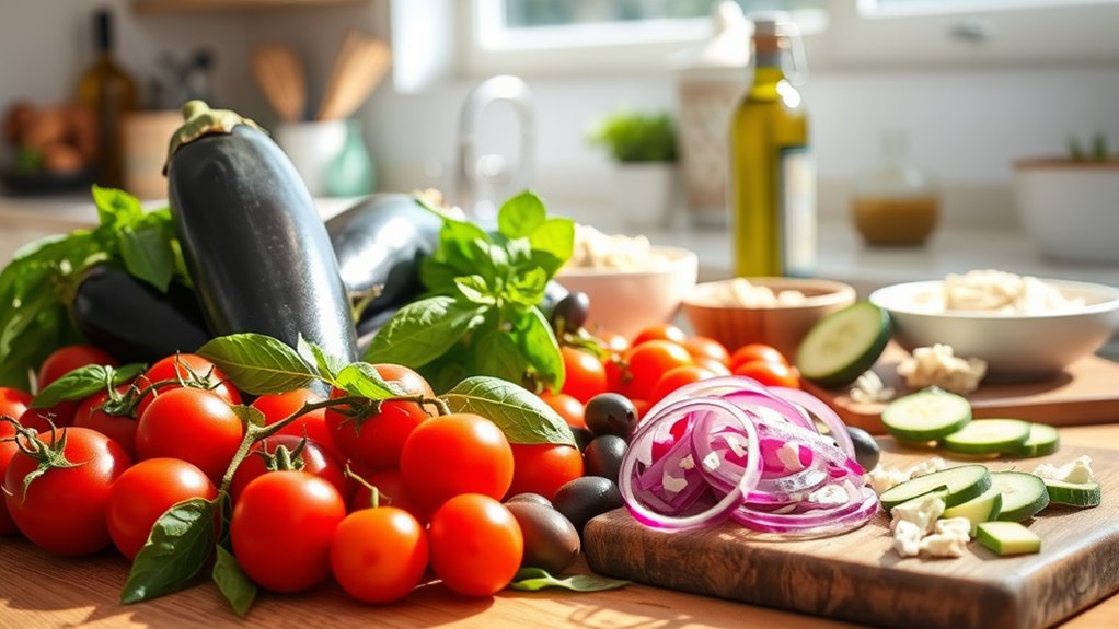 vibrant wholesome mediterranean vegetarian dishes