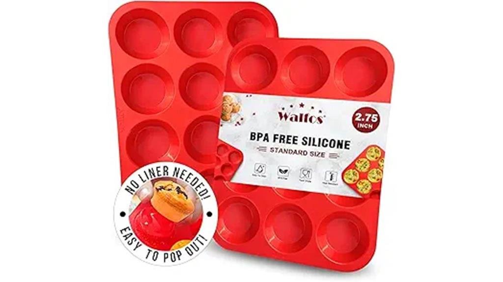 12 cup silicone muffin pan