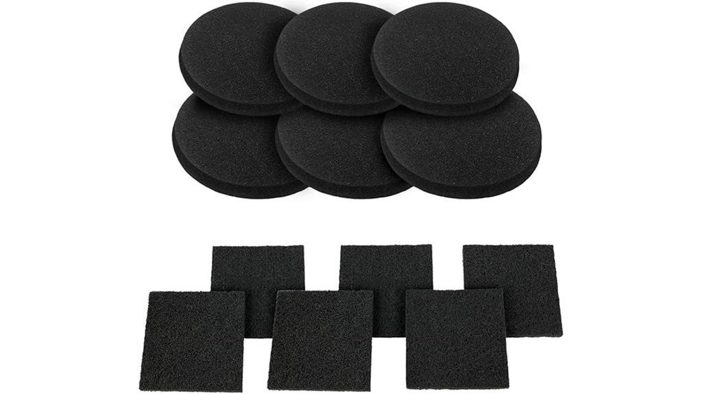 12 piece carbon filter set