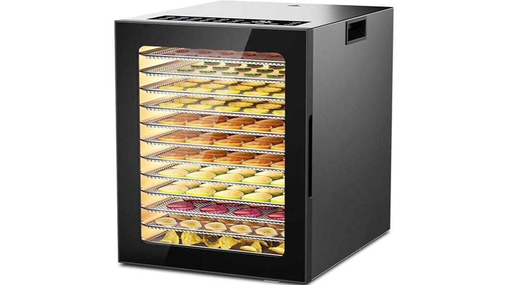 12 tray digital food dryer