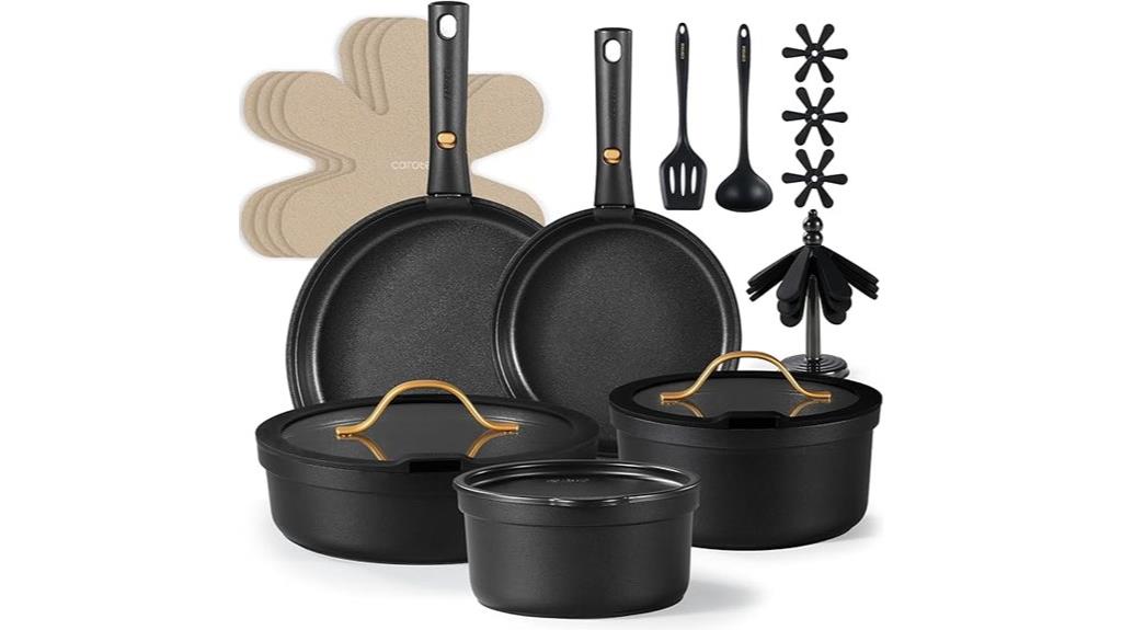 20 piece nonstick cookware set