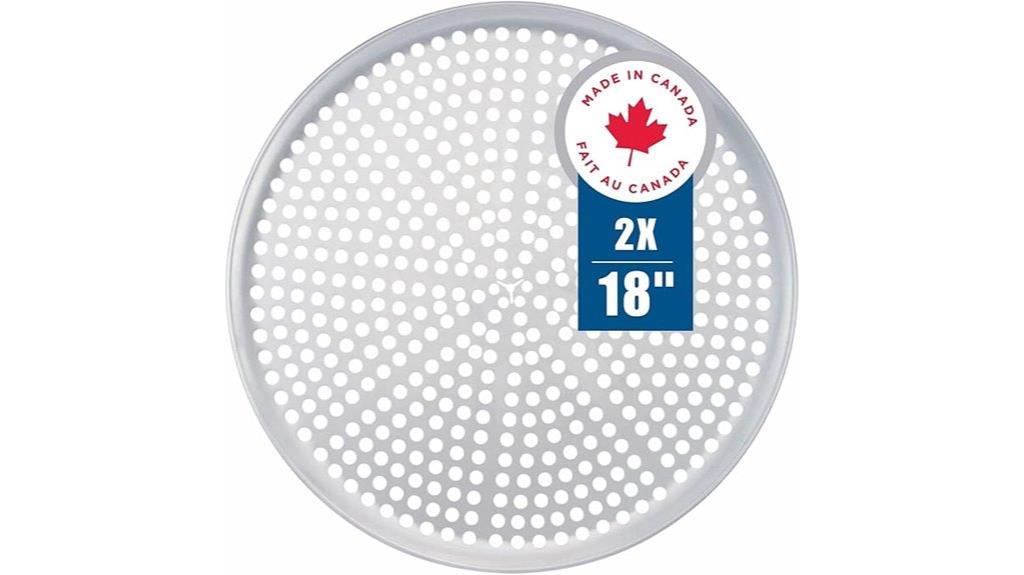 aluminum pizza pans holes