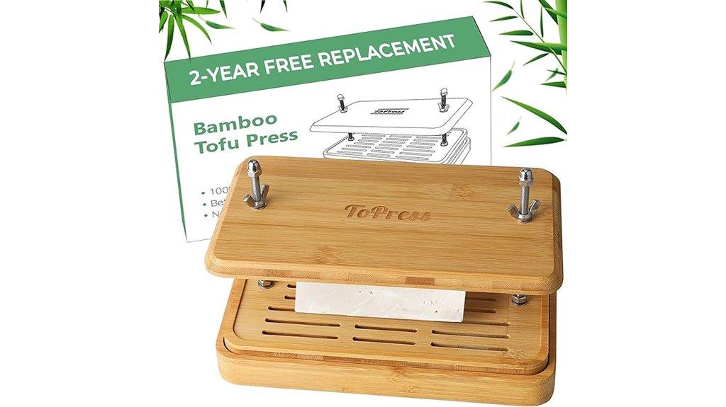 bamboo tofu press set