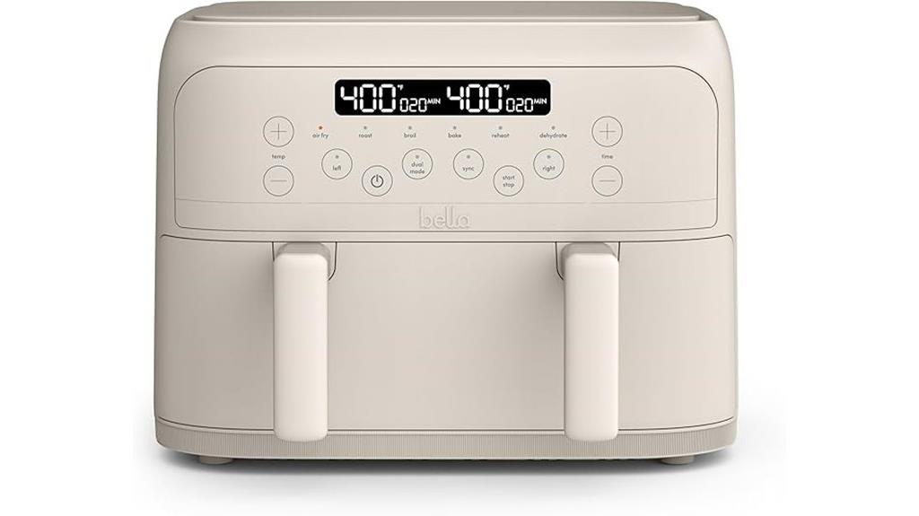 bella 4 quart digital air fryer