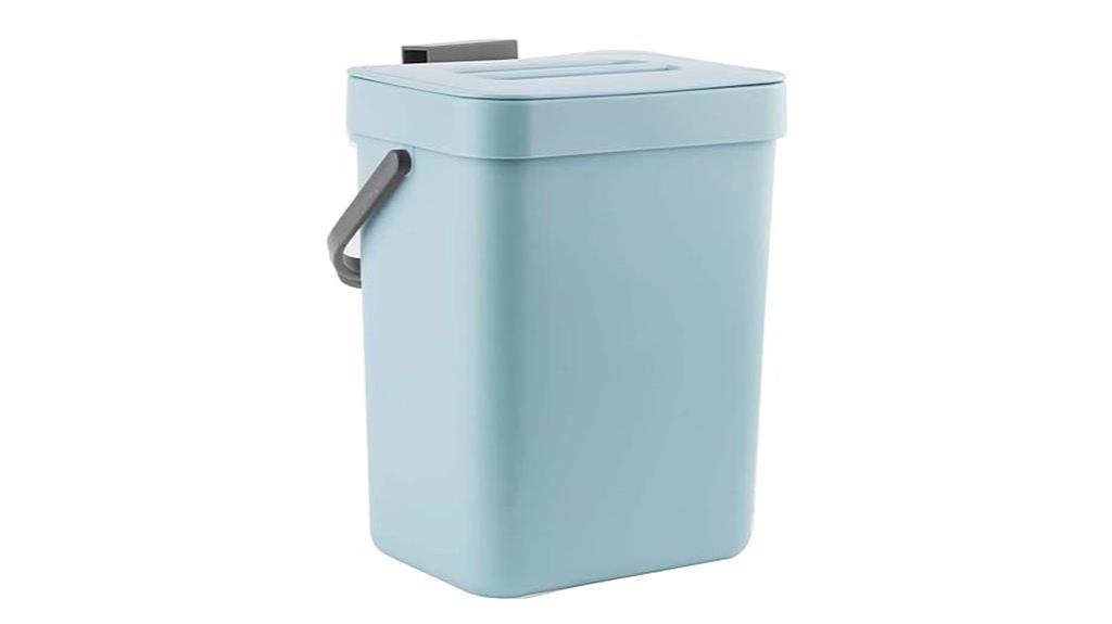 blue 3l kitchen compost bin