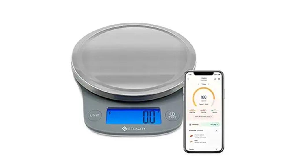 bluetooth enabled food scale