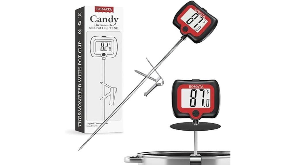 candy thermometer with pot clip