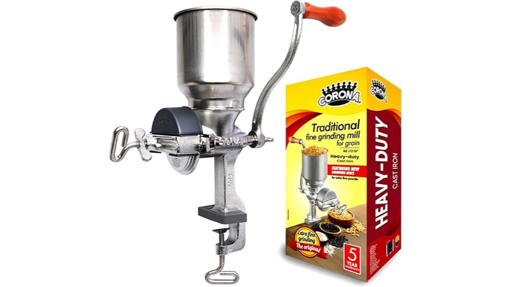 cast iron grain mill