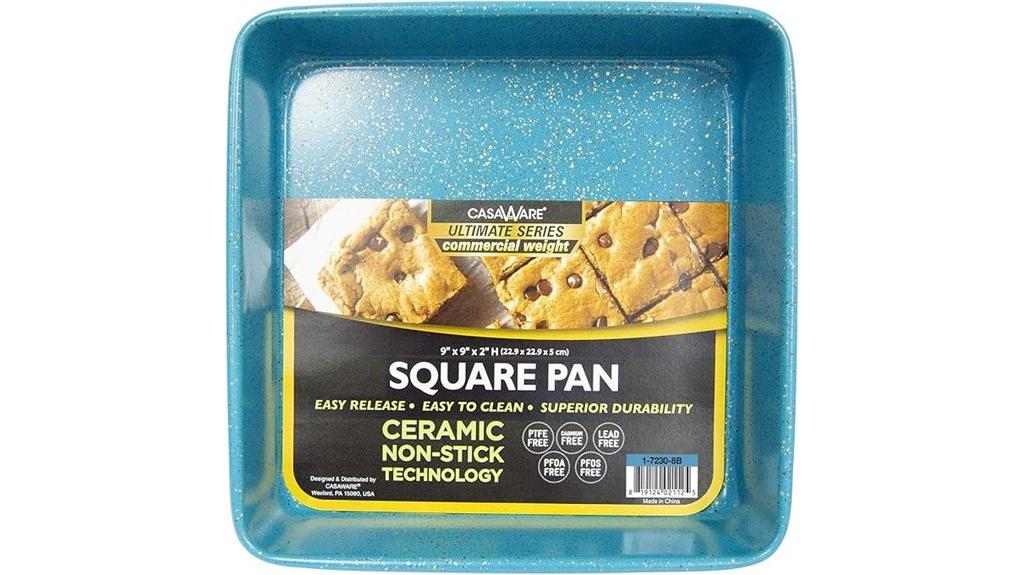 ceramic coated square pan