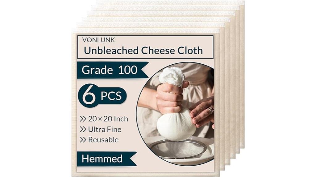 cheesecloth for cooking