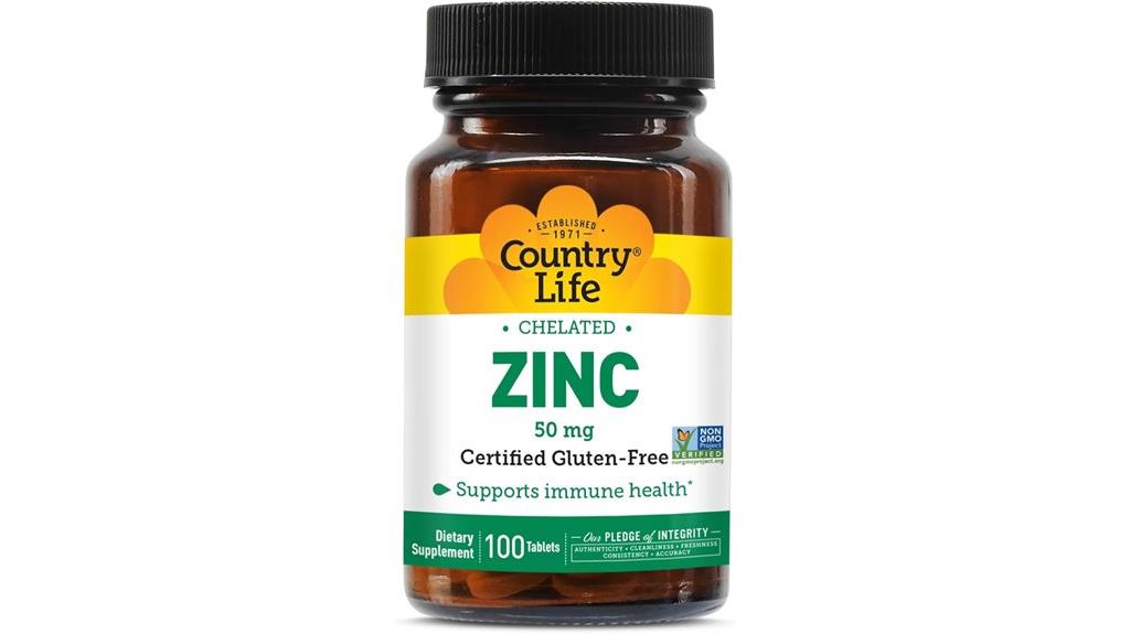 chelated zinc supplement details