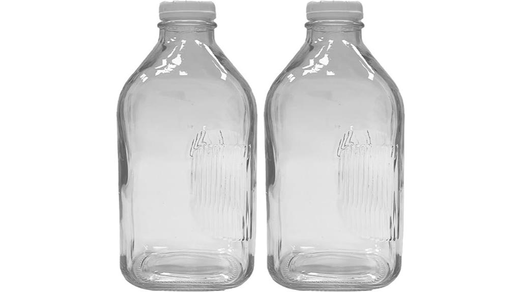 clear 64 oz glass jug
