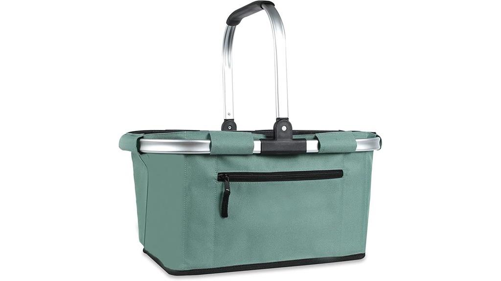 collapsible 22l grocery basket