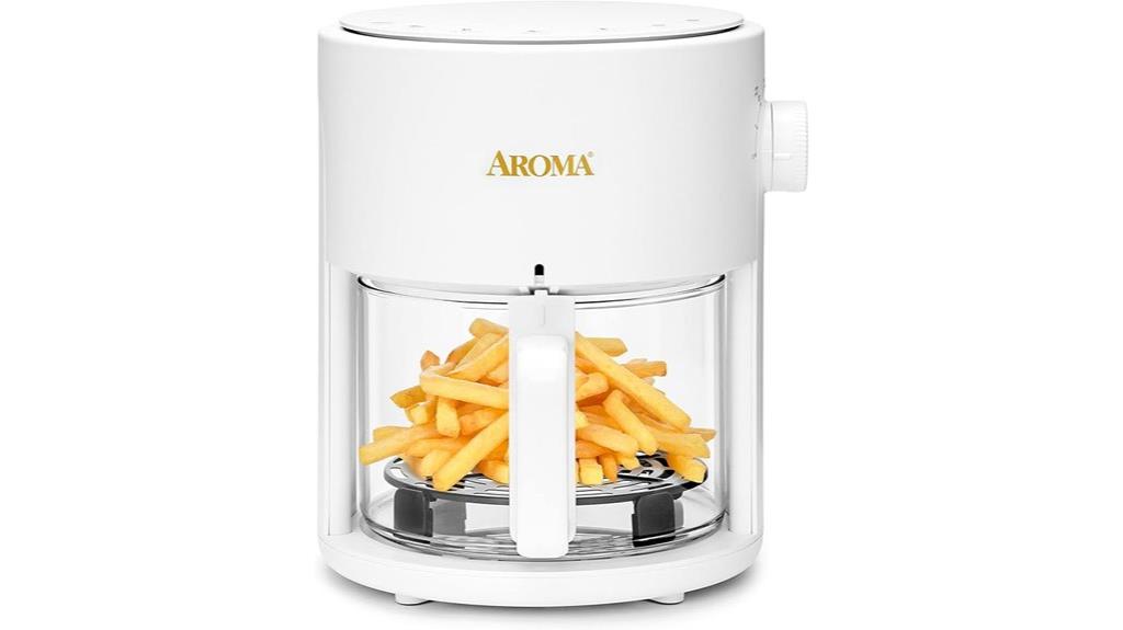 compact glass air fryer