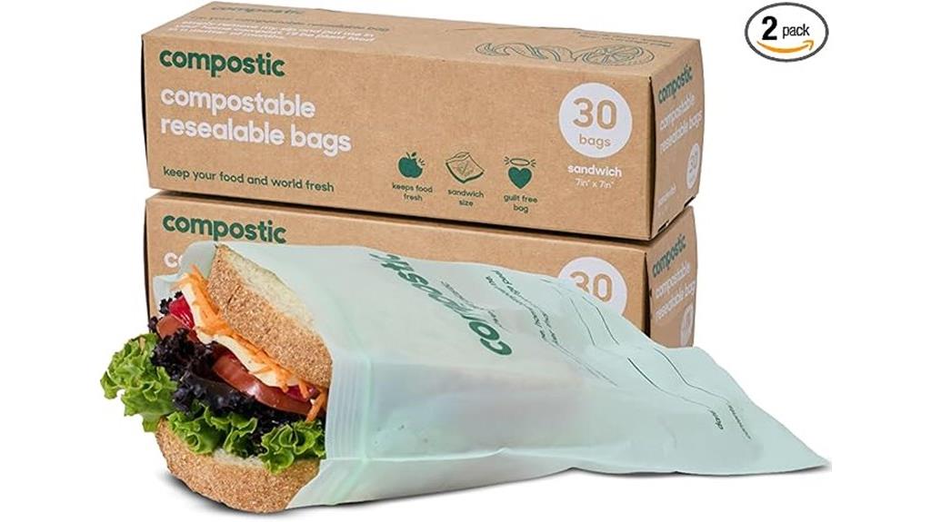 compostable resealable sandwich bags
