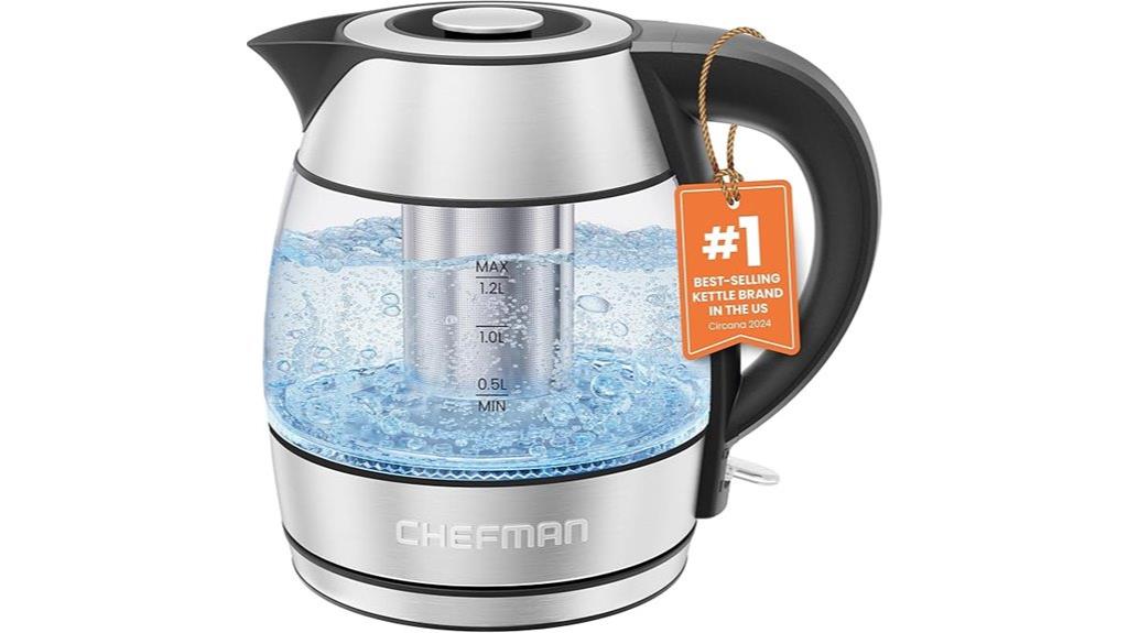 cordless bpa glass kettle
