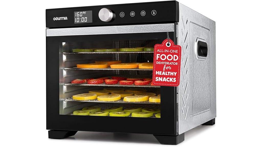 digital food dehydrator with trays