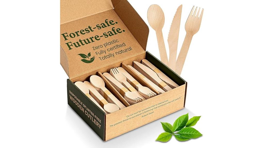 disposable wooden cutlery