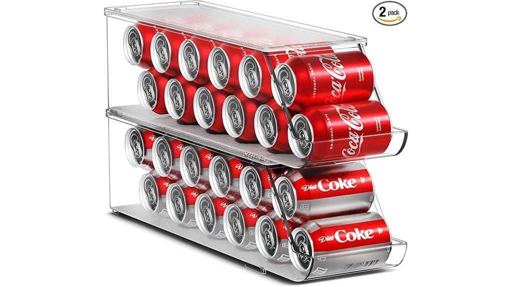 dual soda can storage