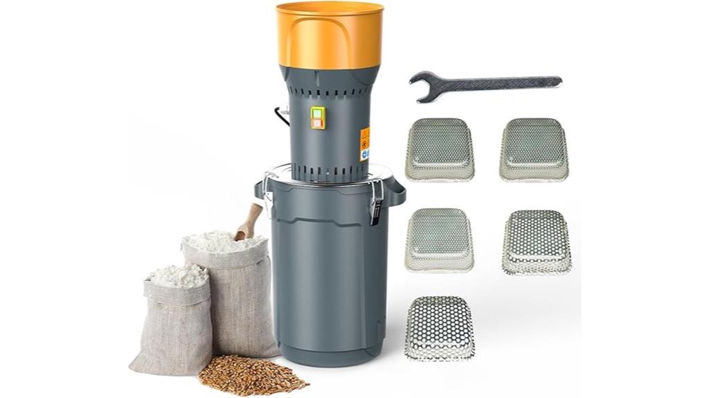 electric dry grain mill