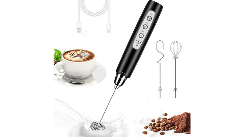 electric handheld coffee frother