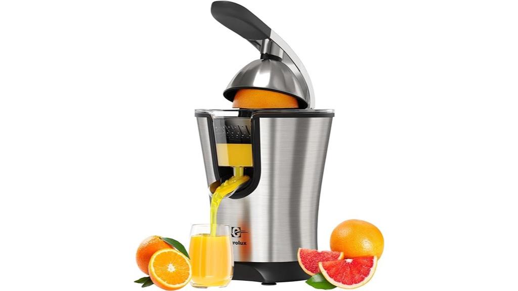 electric orange juicer with pulp