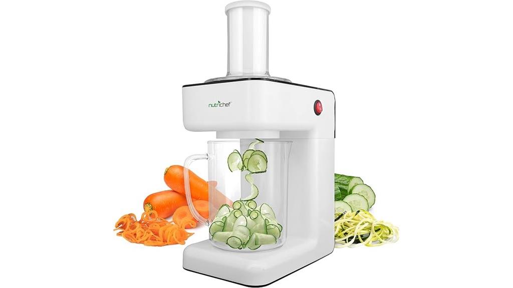 electric vegetable spiralizer blades
